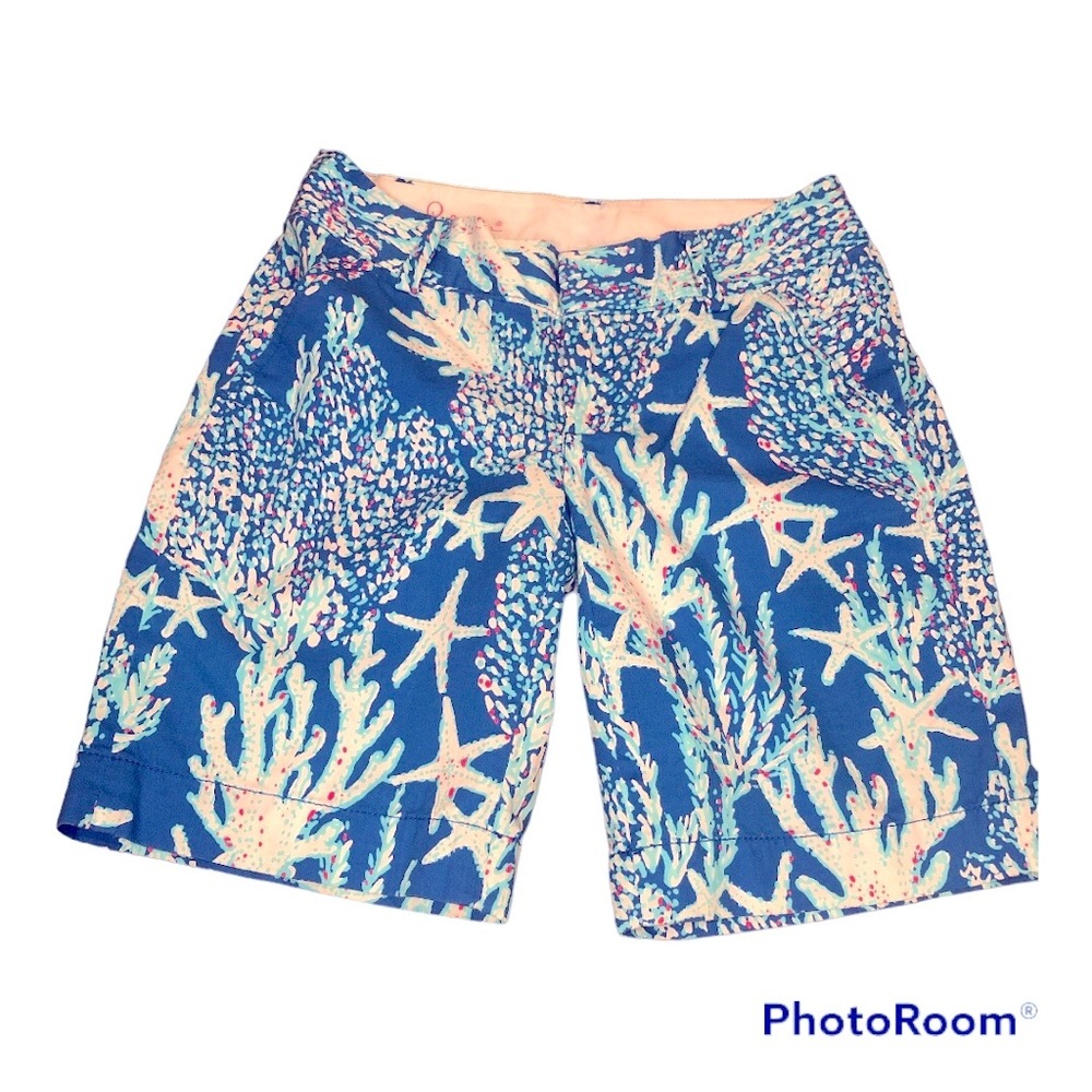 Lilly Pulitzer Chipper Bermuda starfish Shorts- Size 0